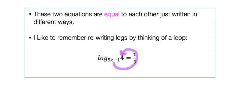 Solving Log Equations