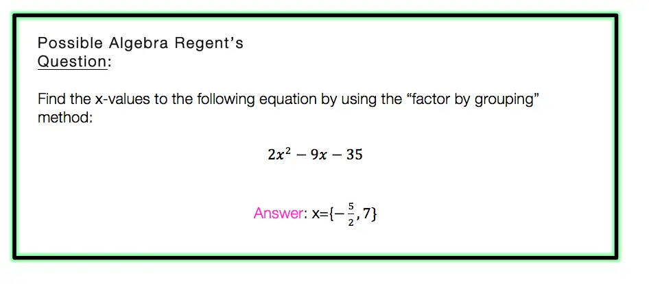 factor by grouping