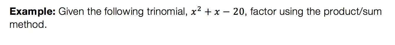 How to factor quadratic equations