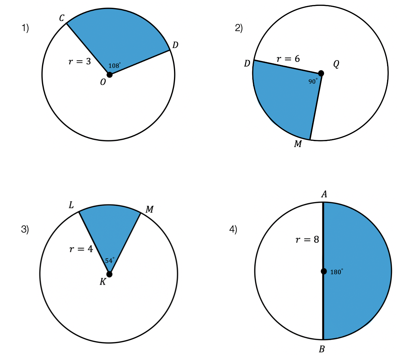 area of a sector