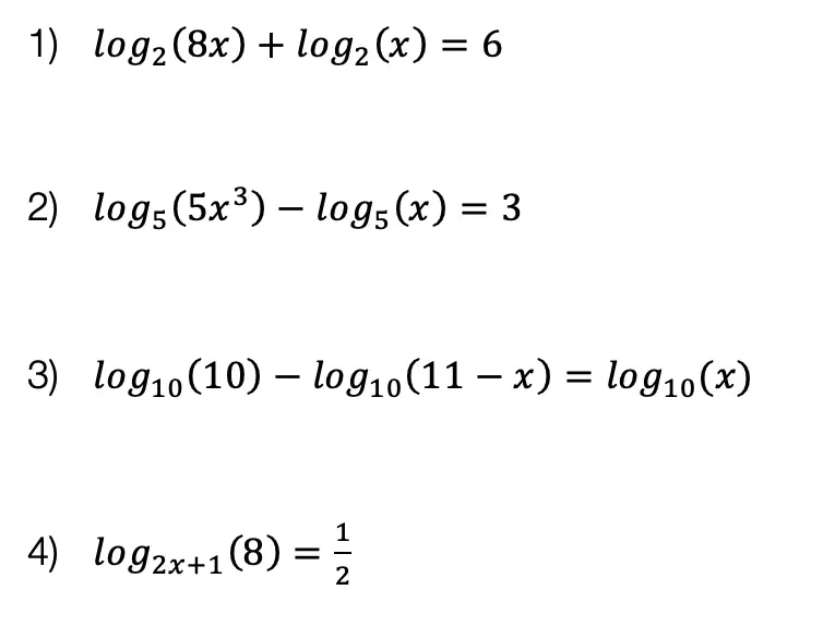 How to Solve Log Equations: Algebra 2/Trig. - Math Lessons