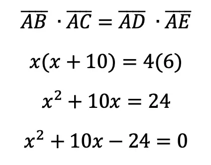 Intersecting Secants Theorem