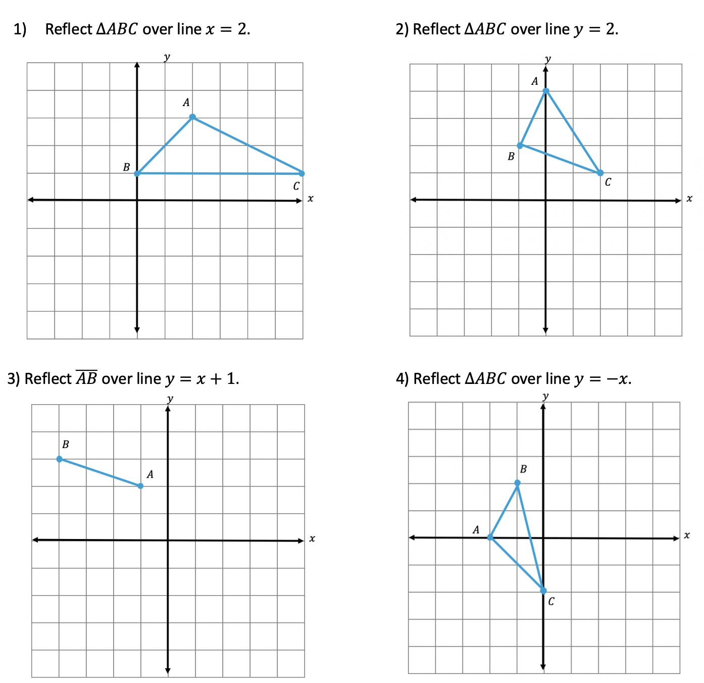 Learn About Reflection Over the Line Y=X