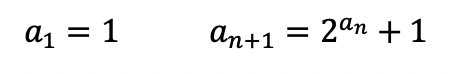 algebra 2 recursive formula