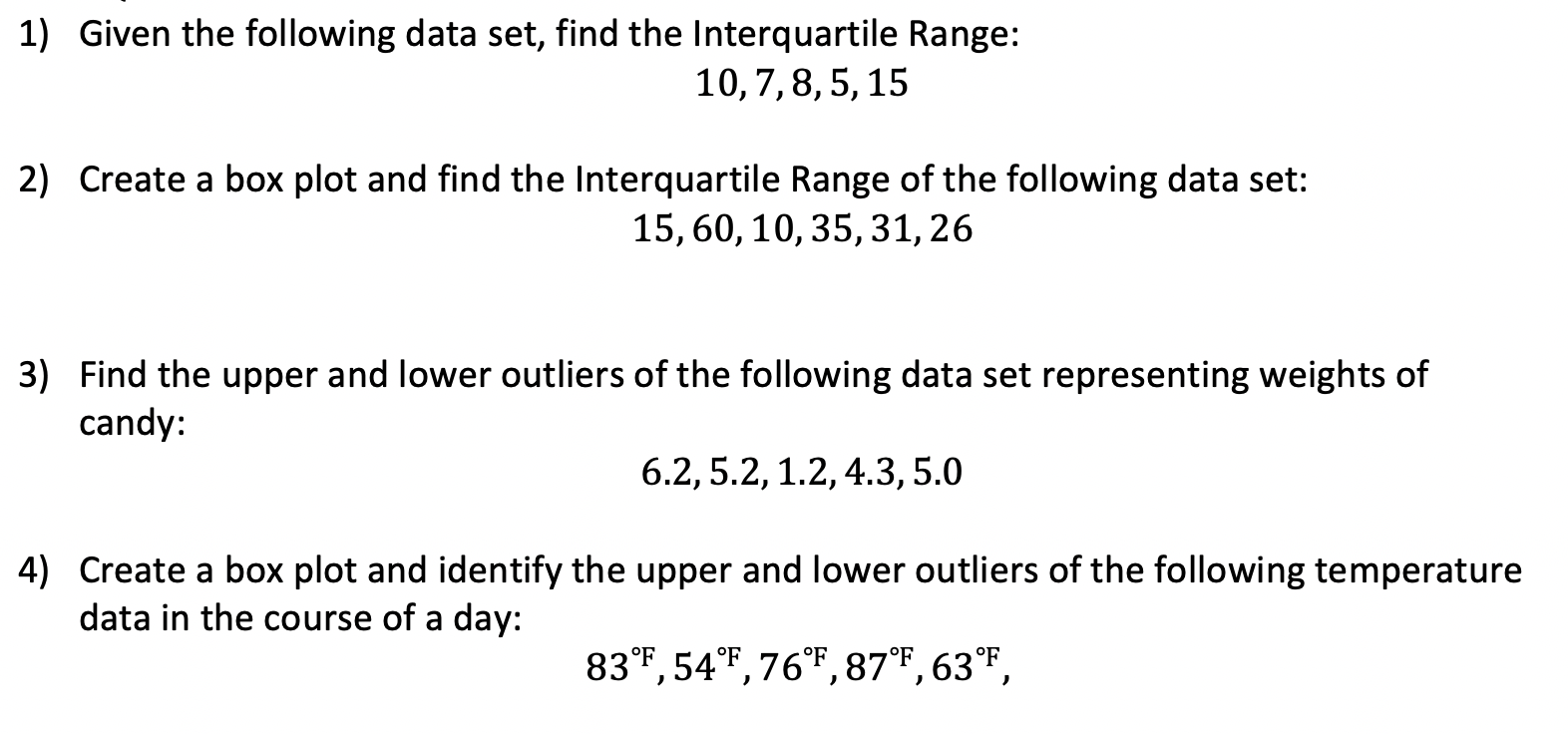 outlier math calculator