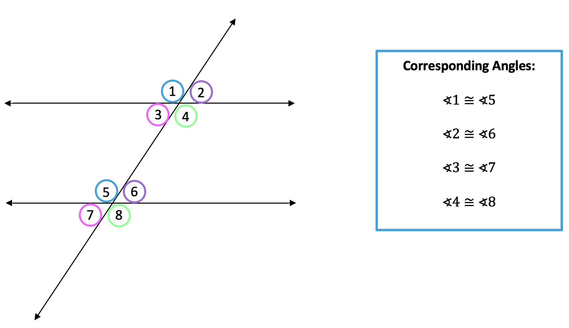 Transversals And Parallel Lines Geometry Math Lessons   Screen Shot 2020 09 15 At 8.58.37 Pm 