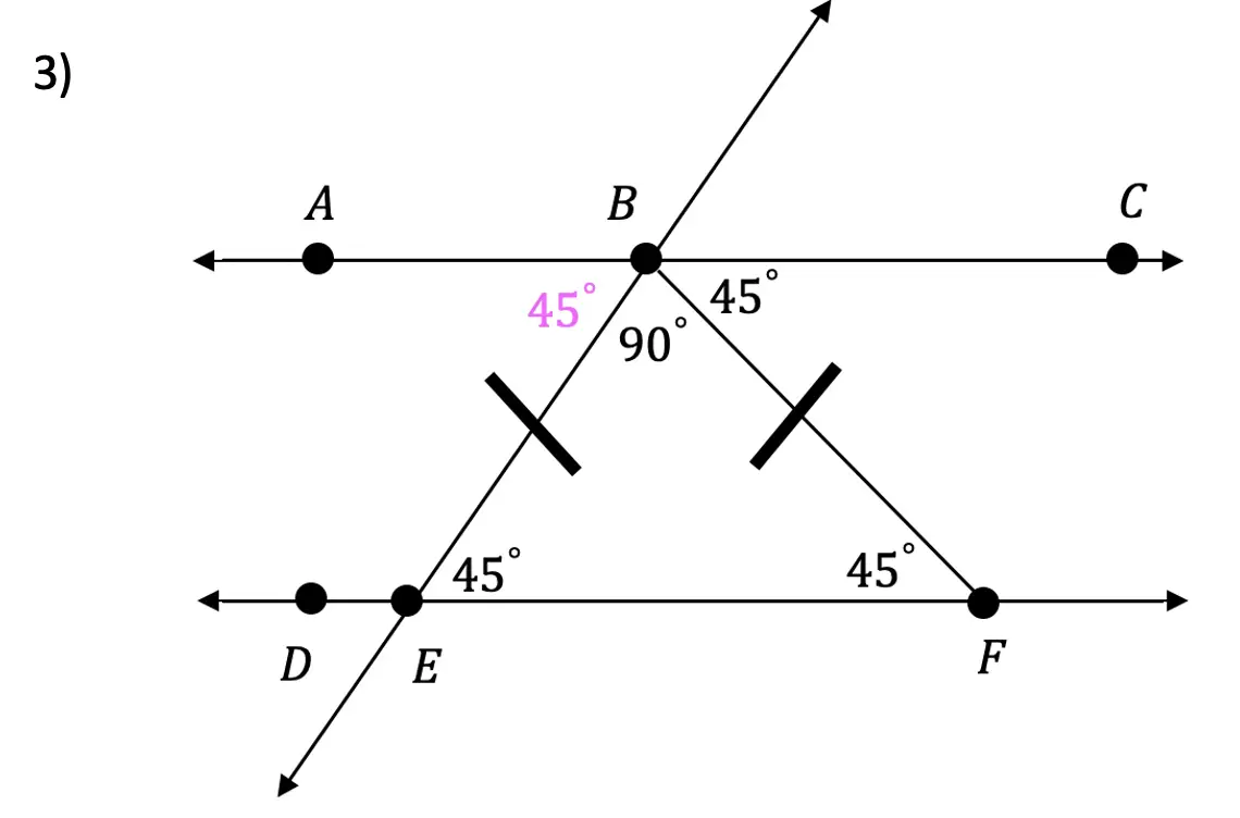 Transversals and parallel Lines