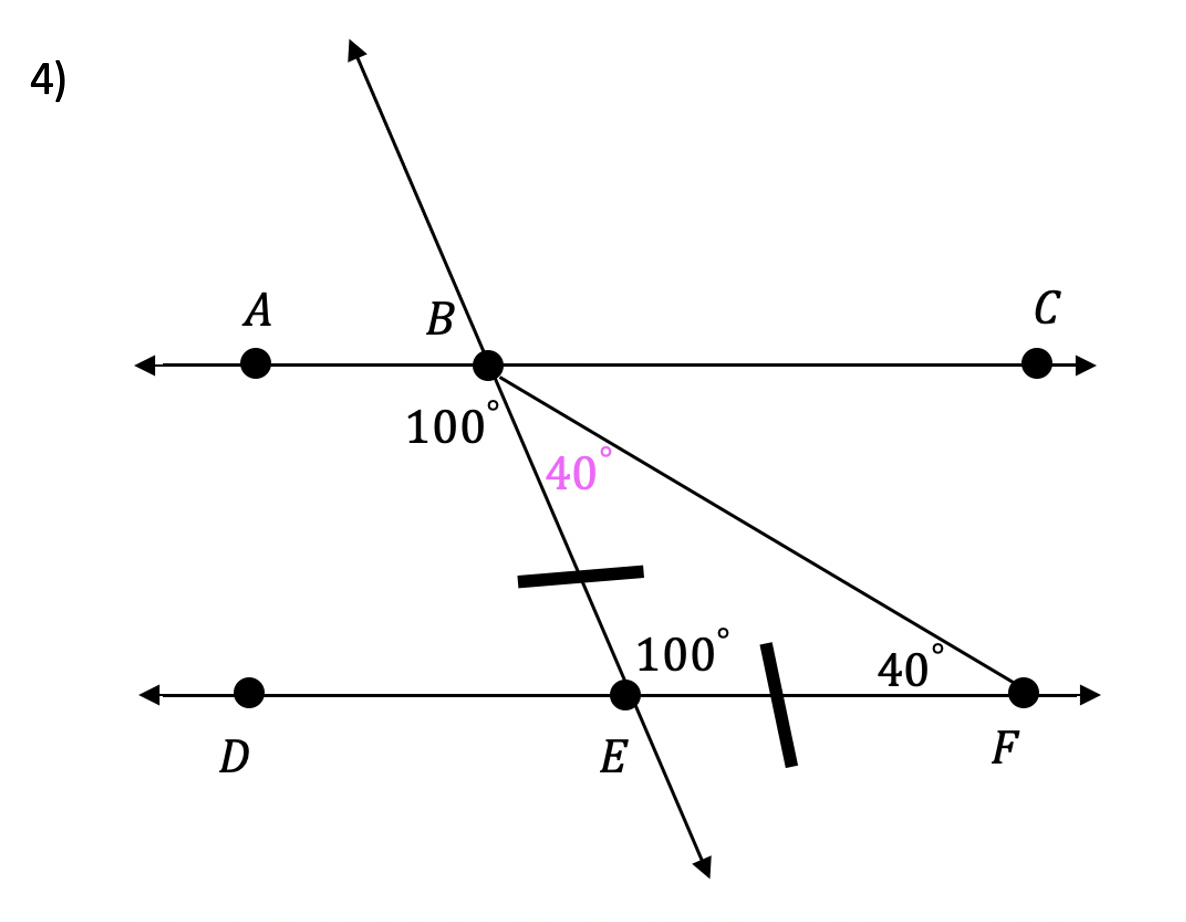 Transversals and parallel Lines