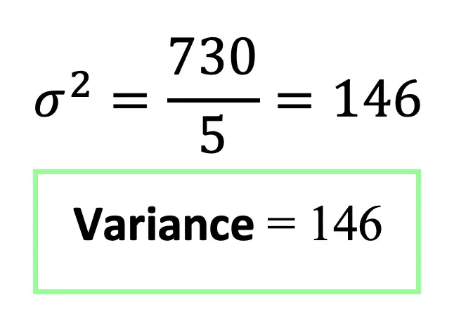 Variance And Standard Deviation Formula