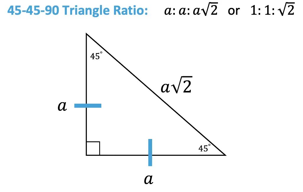 how-to-find-the-area-of-a-45-45-90-right-isosceles-triangle-basic