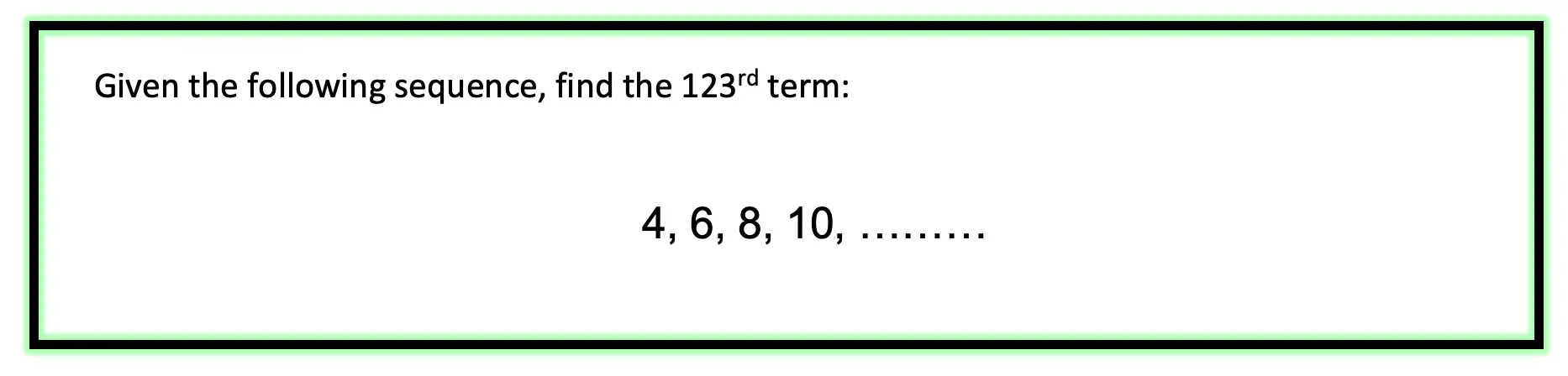 arithmetic progression