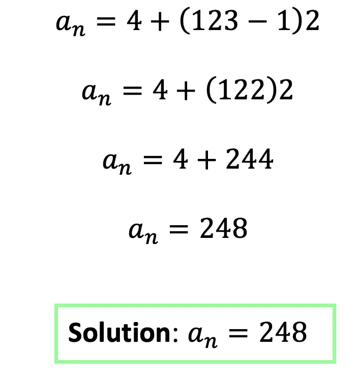 formulas for arithmetic sequences