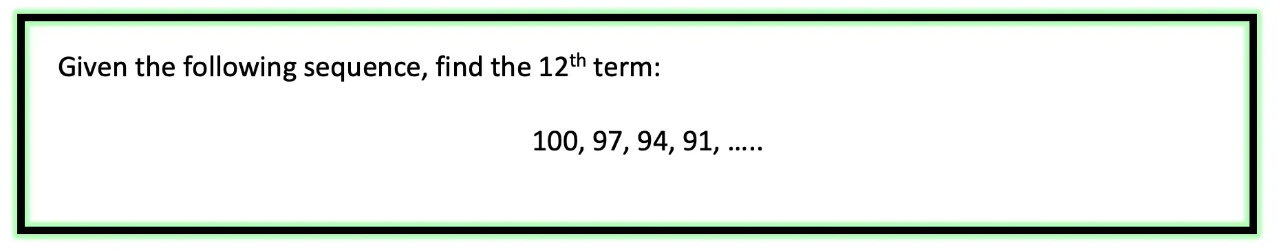 arithmetic sequence examples