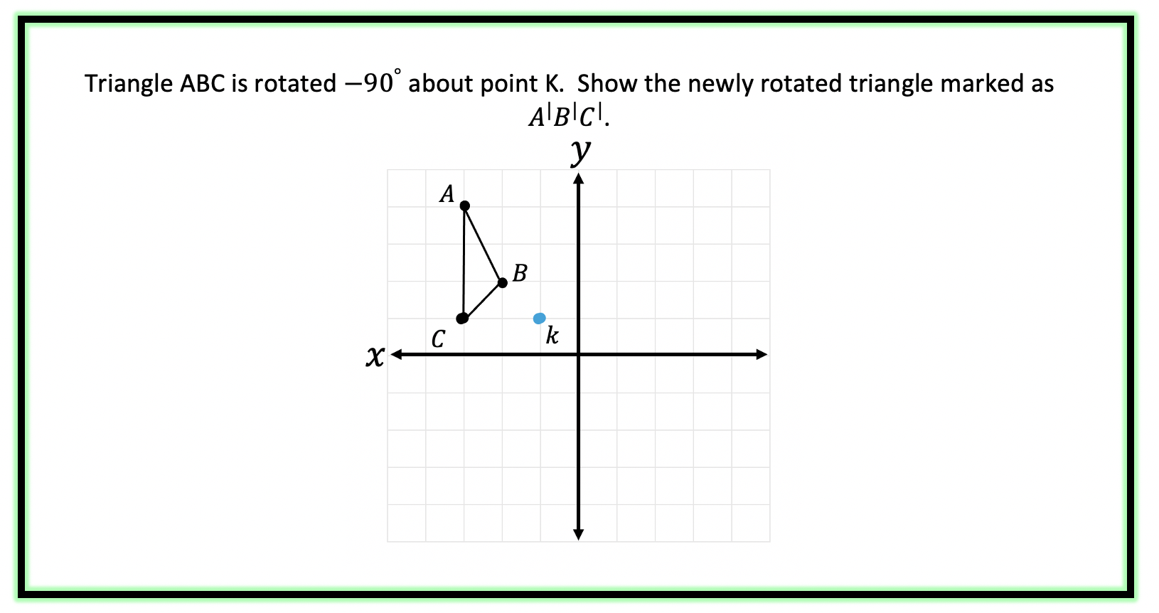 rotation rules geometry x axis