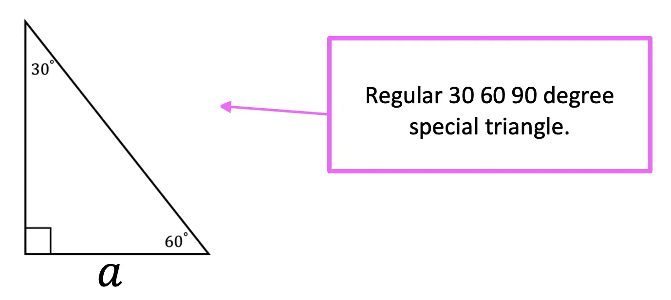 60 degree right triangle