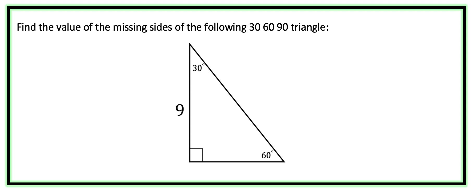 30 60 90 Special Triangles Geometry Mathsux 2