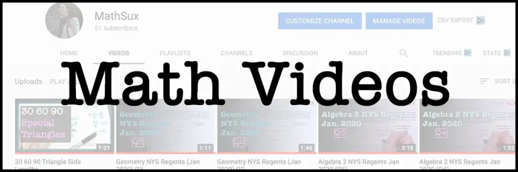 Math Video Index