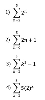 summation notation common core algebra 2 homework answers