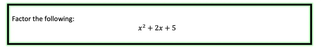 Quadratic Equations with Two Imaginary Solutions
