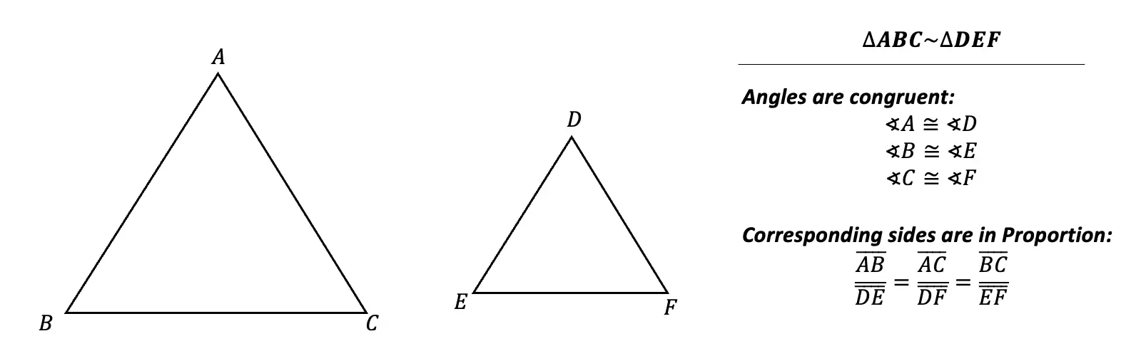 determine-whether-the-triangles-are-similar-by-aa-sss-sas-or-not