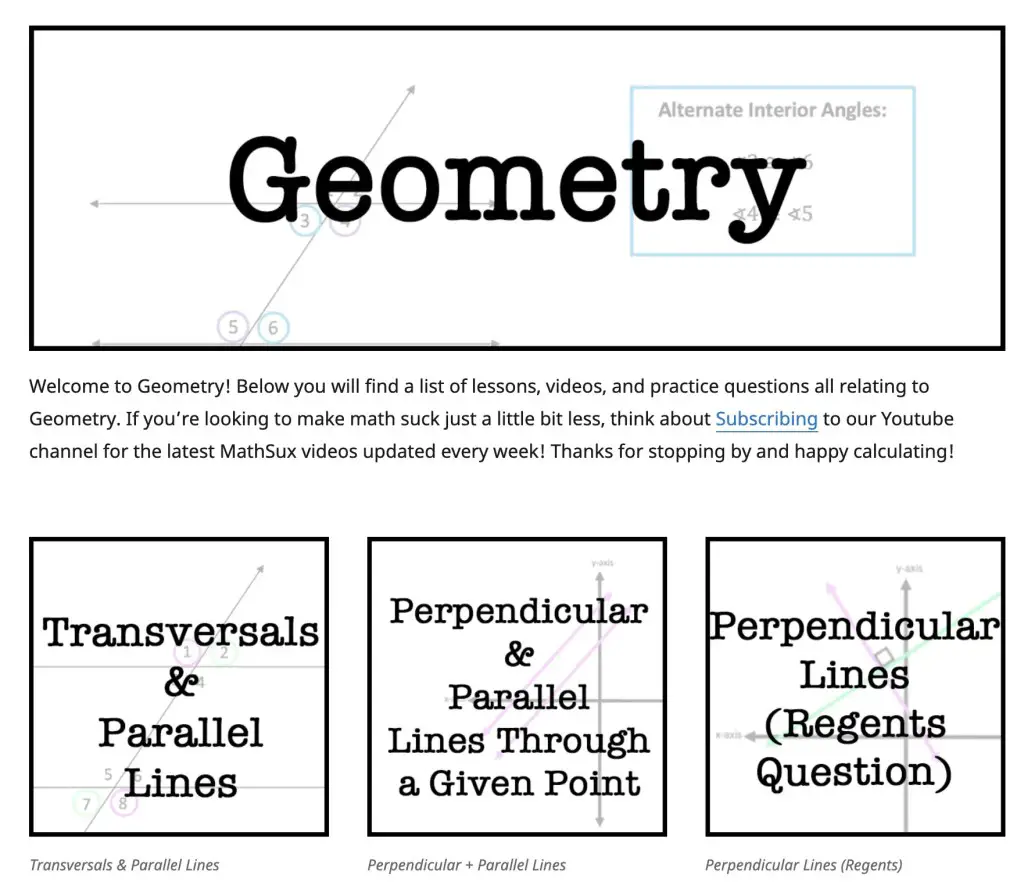 Geometry Cheat Sheet & Review