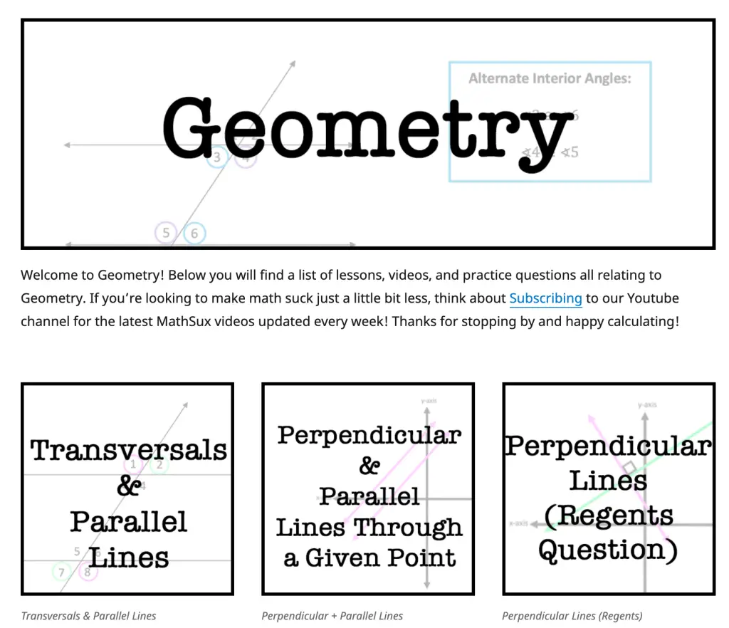 Geometry Cheat Sheet & Review