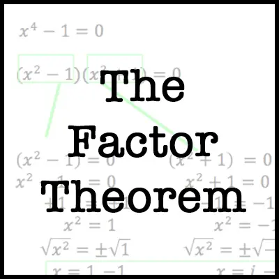 factor theorem x clipart