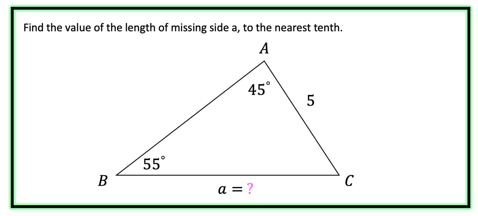 Law of Sines - Math Lessons