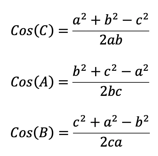 law of cosine angles