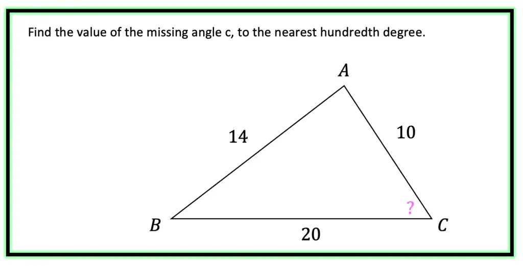 law of cosines