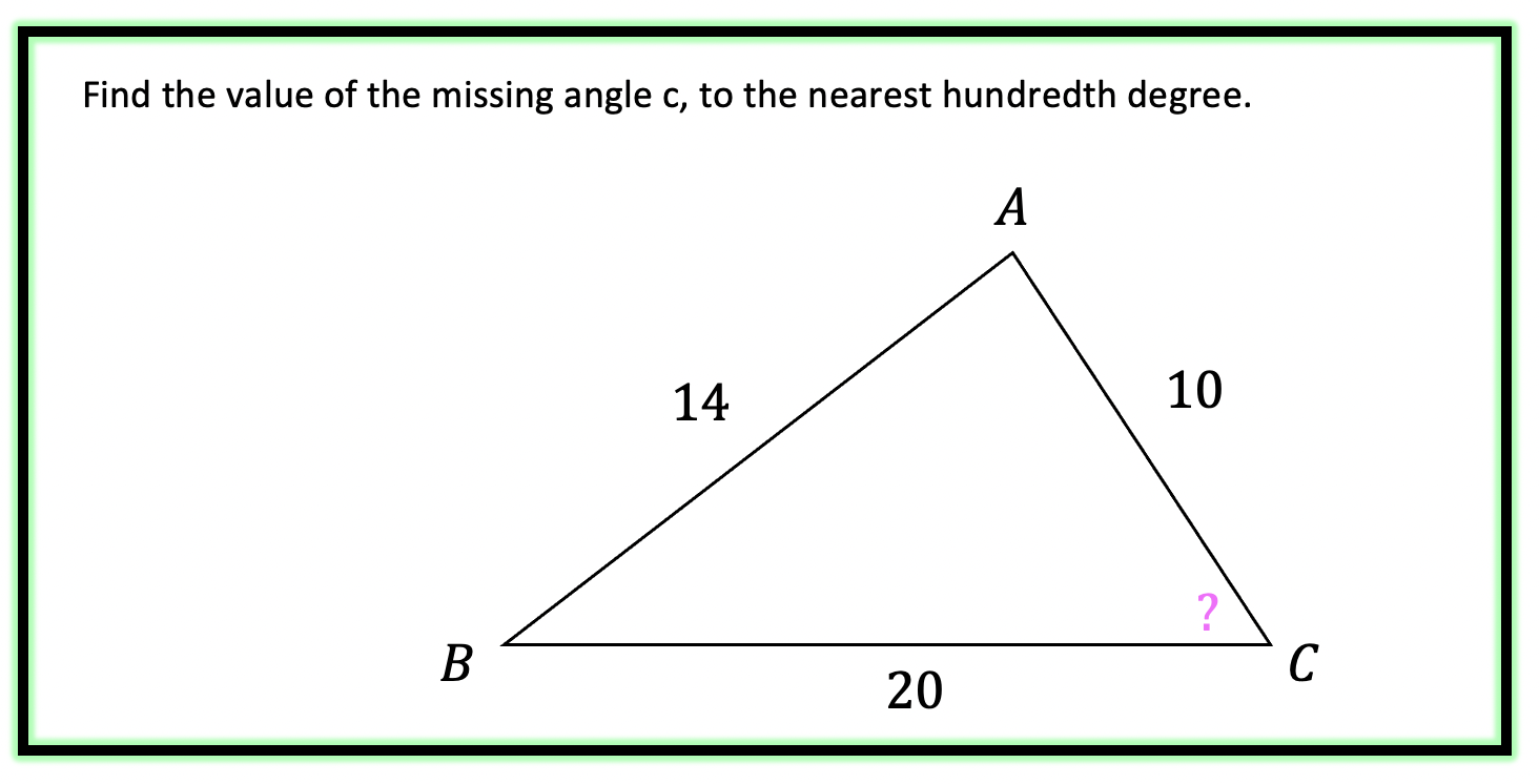Law of Cosines Math Lessons