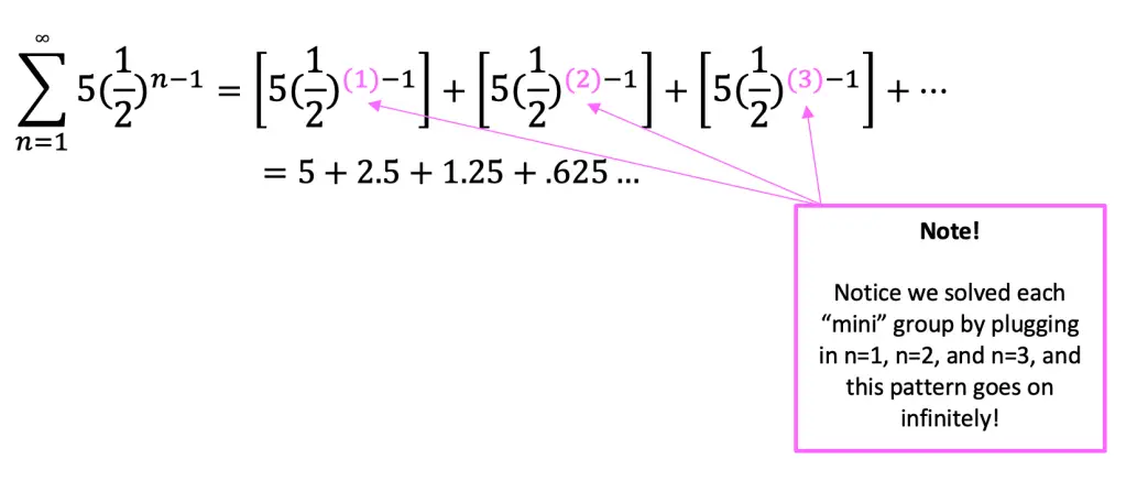 infinite geometric progression